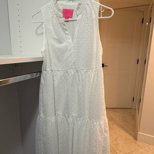 Lilly Pulitzer White Eyelet Midi Dress